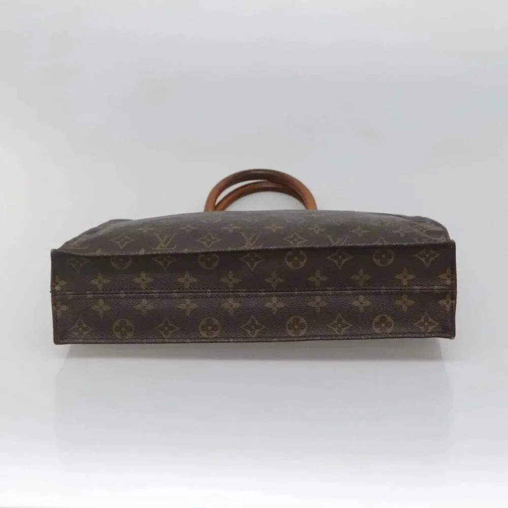 LOUIS VUITTON Monogram Sac Plat Hand Bag M51140 LV Auth 137345